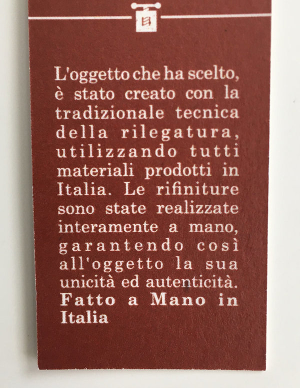 Leder notitieboek met veter Toscane medio marrone